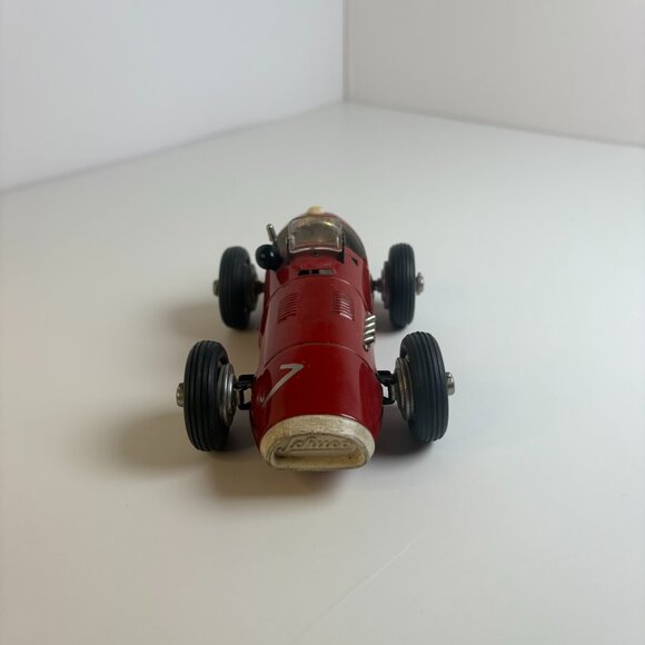 SCHUCO U.S. ZONE GERMANY 1070 GRAND PRIX RACER CAR TIN WIND UP TOY WORKS no key - Picture 3 of 7